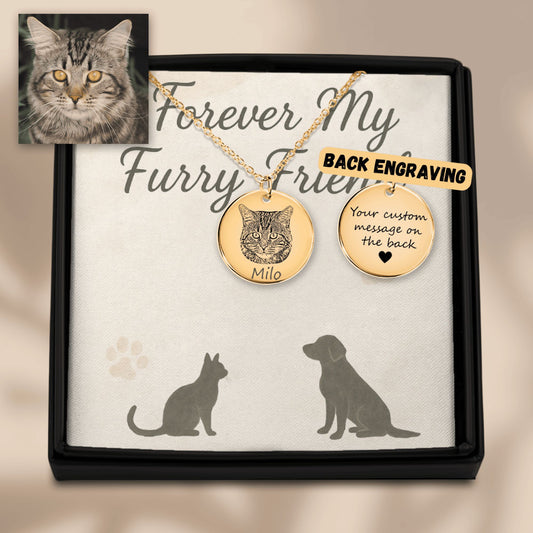 Cat Portrait Necklace