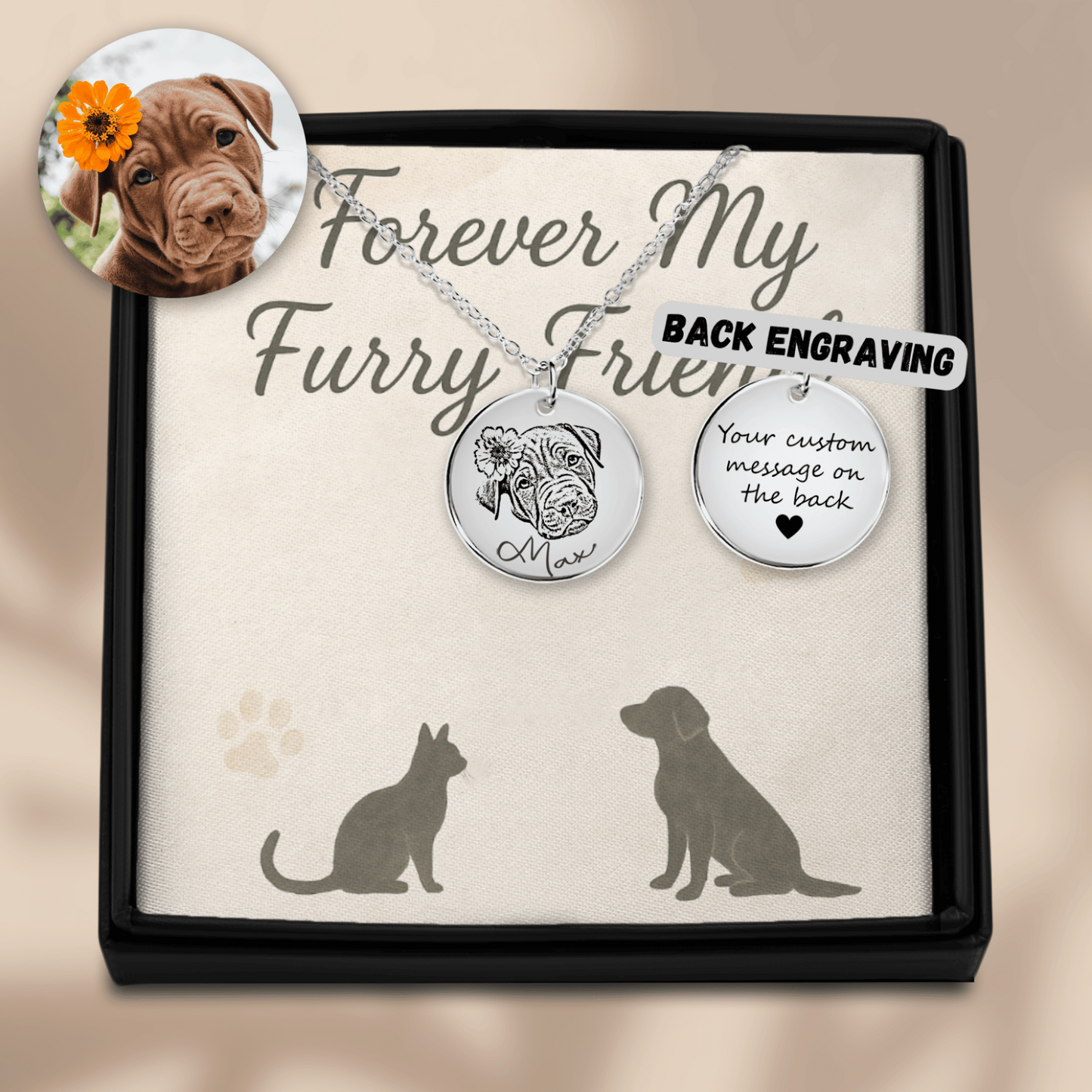 Dog Portrait Necklace