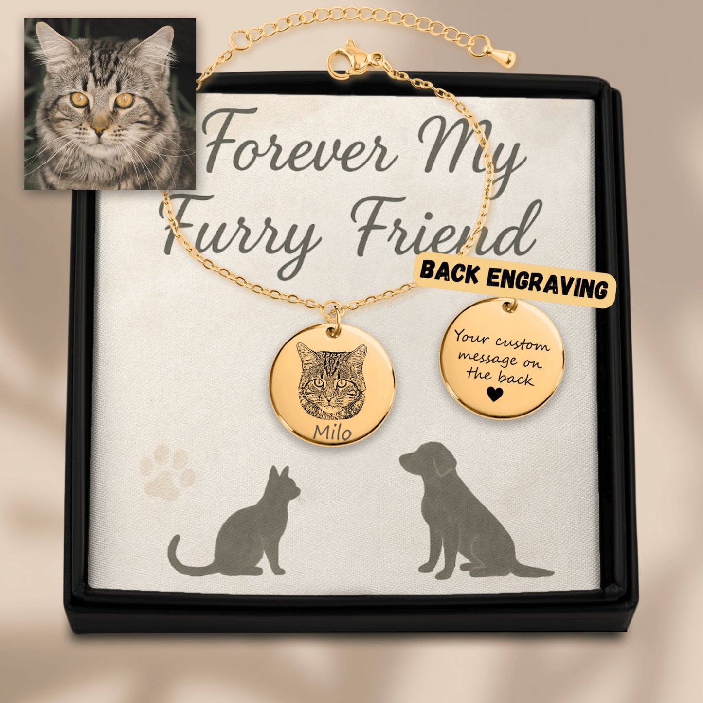Cat Portrait Bracelet