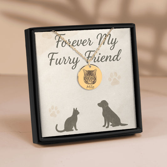 Cat Portrait Necklace