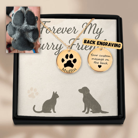 Paw Print Necklace