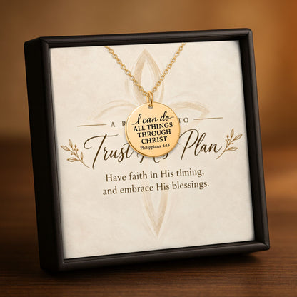 Philippians 4:13 Coin Necklace