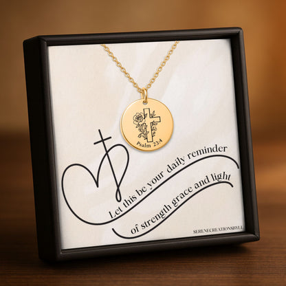 Psalm 23:4 Coin Necklace
