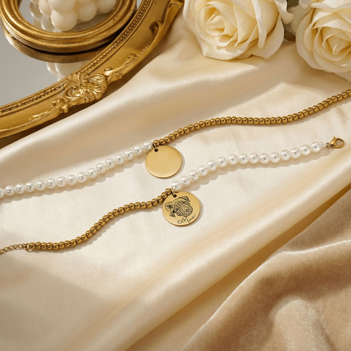 Dog Premium Pearl Bracelet
