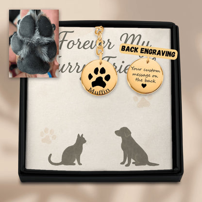 Pawprint Keychain
