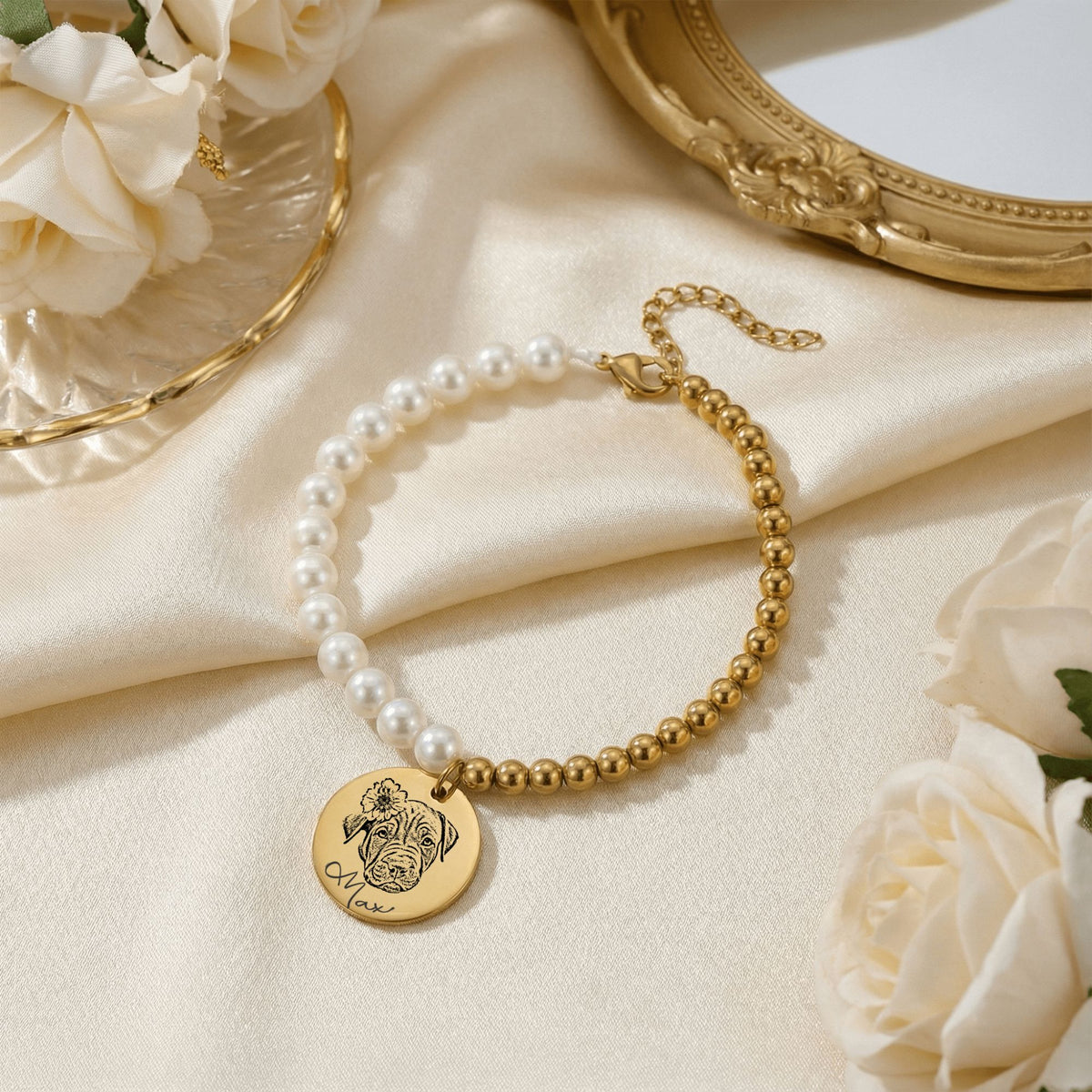 Dog Premium Pearl Bracelet
