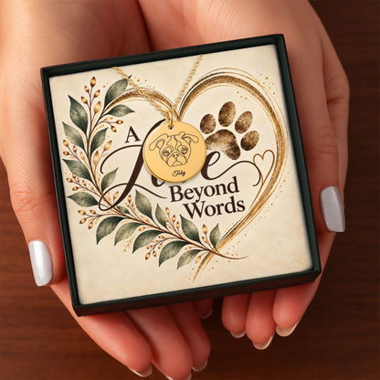 Line Art Pet Portrait Necklace