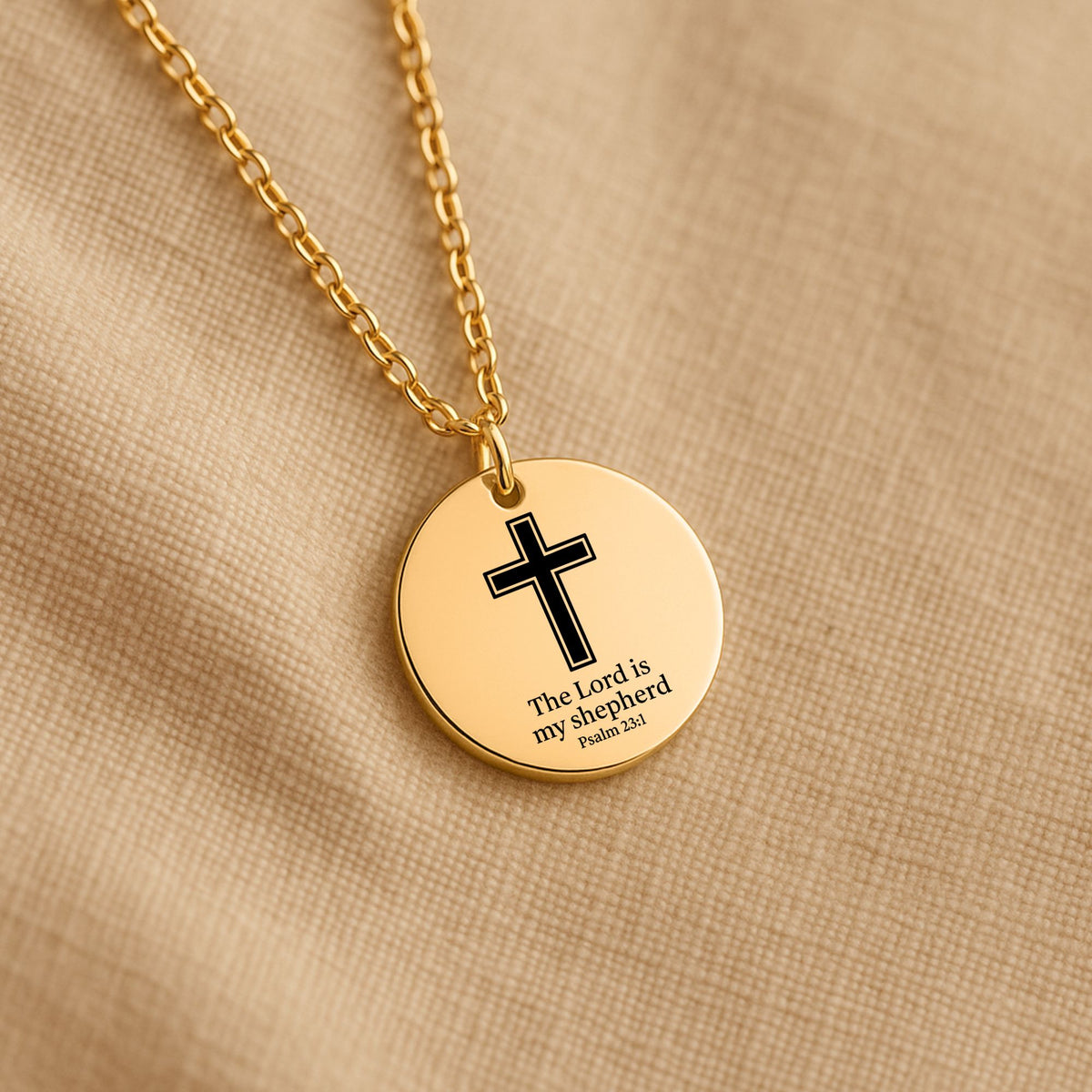 Psalm 23:1 Coin Necklace