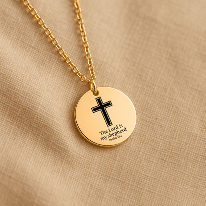 Psalm 23:1 Coin Necklace
