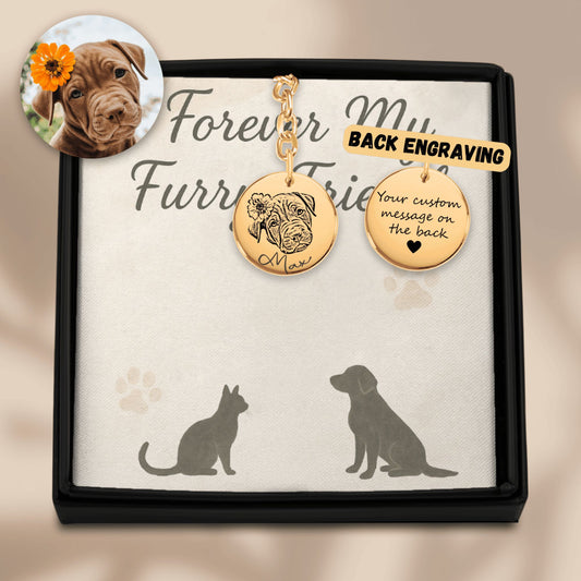 Pet Portrait Keychain