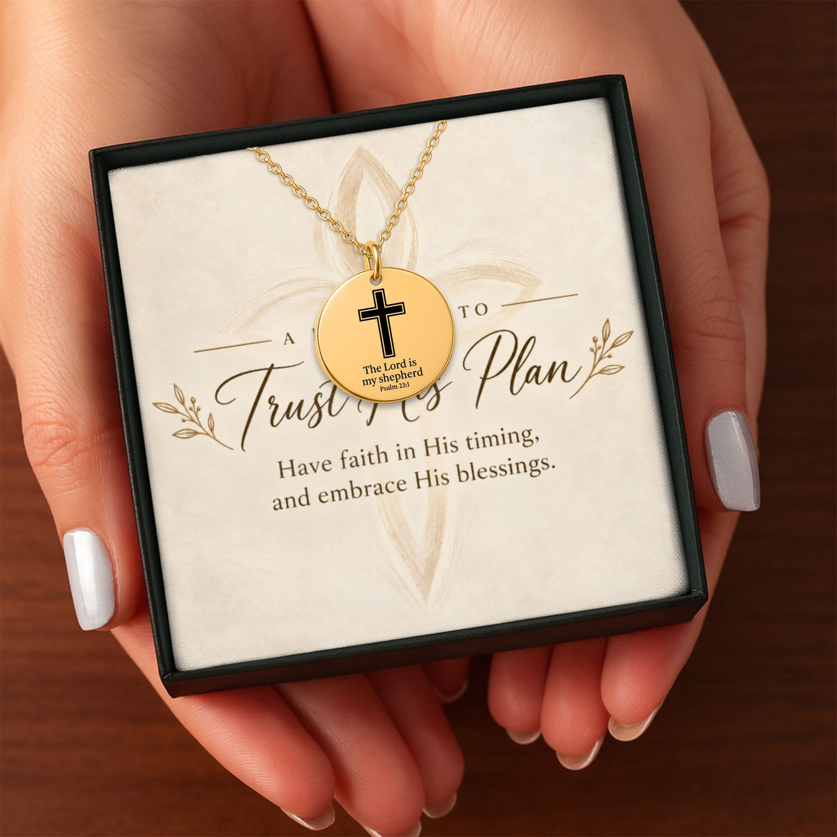Psalm 23:1 Coin Necklace