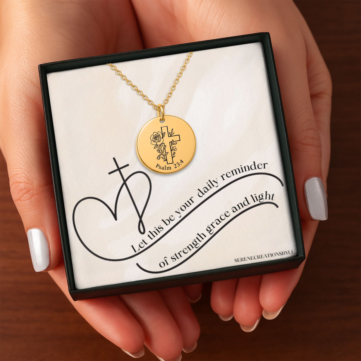 Psalm 23:4 Coin Necklace
