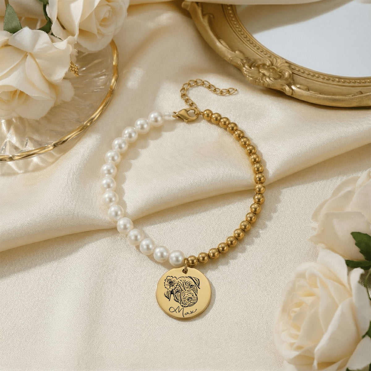 Dog Premium Pearl Bracelet