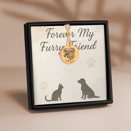 Pet Portrait Keychain