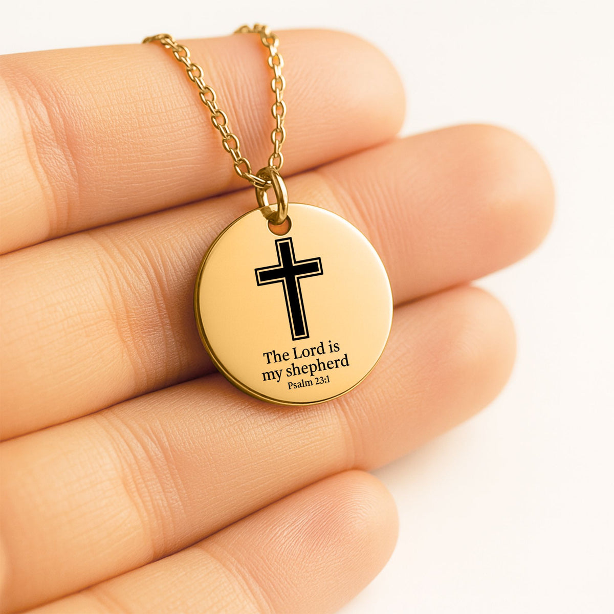 Psalm 23:1 Coin Necklace