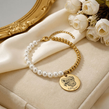 Dog Premium Pearl Bracelet