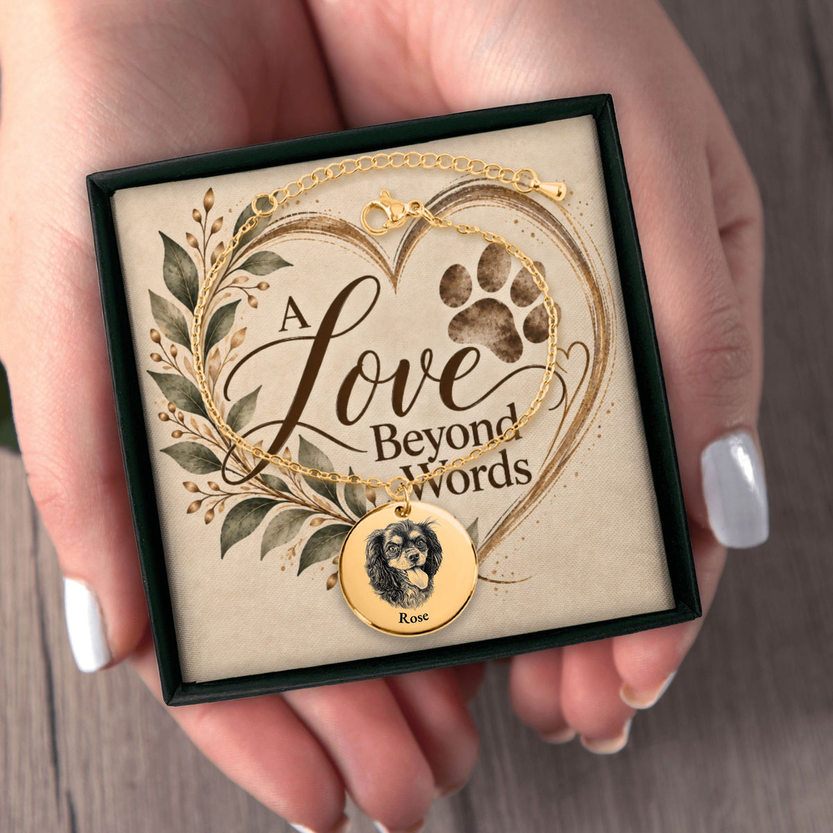 Dog Portrait Coin Bracelet
